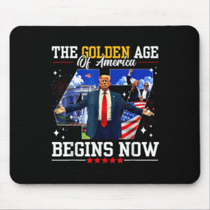 Mousepad Donald Trump A Idade Do Ouro Da América Começa Bem