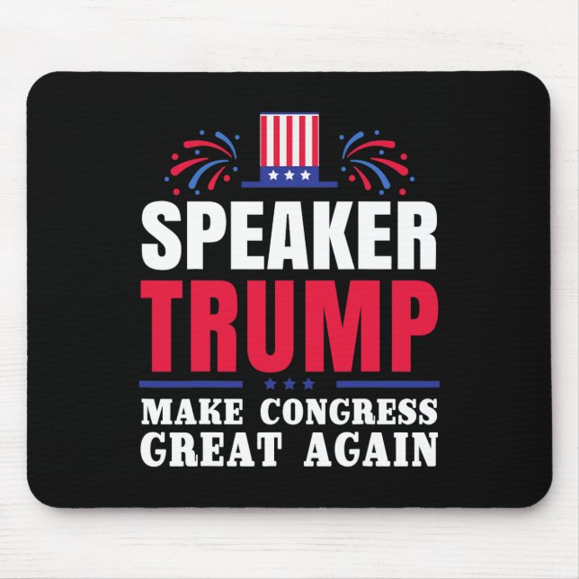 Mousepad Donald Trump Auto-falante Da Casa (Frente)
