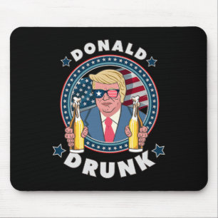 Mousepad Donald Trump Bêbado 4 De Julho Roupa Engraçada De