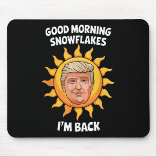 Mousepad Donald Trump Boa Manhã Flocos De Neve Estou De Vol