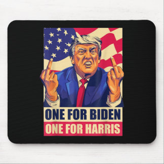 Mousepad Donald Trump Dedo Médio Biden Harris América Re