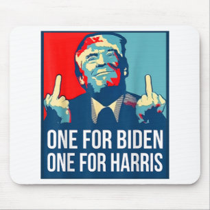 Mousepad Donald Trump Dedo Médio Biden Harris América Re