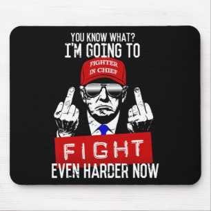 Mousepad Donald Trump Dedo Médio Desligando-se da Pro Repub