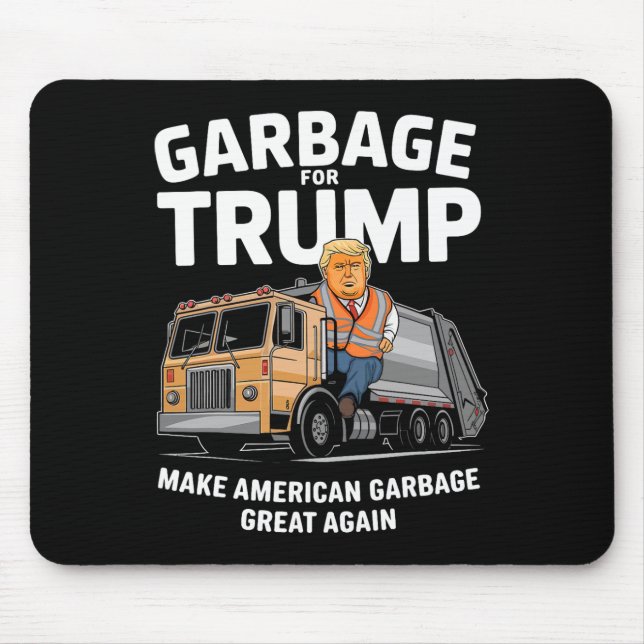 Mousepad Donald Trump Dirige No Caminhão De Lixo 2024 (Frente)