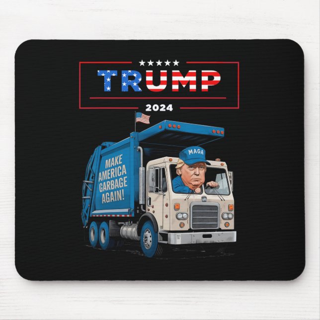 Mousepad Donald Trump Dirige No Lixo De Camisas De Lixo (Frente)