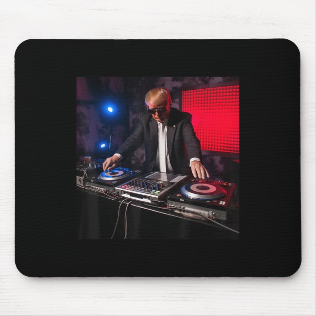 Mousepad Donald Trump Dj Nos Turntables (Frente)