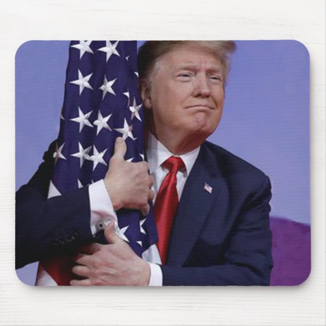Mousepad Donald Trump e a Bandeira dos EUA (Frente)