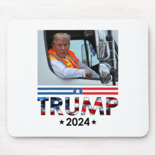 Mousepad Donald Trump Em Garbyge Truck Team Garge For Trump