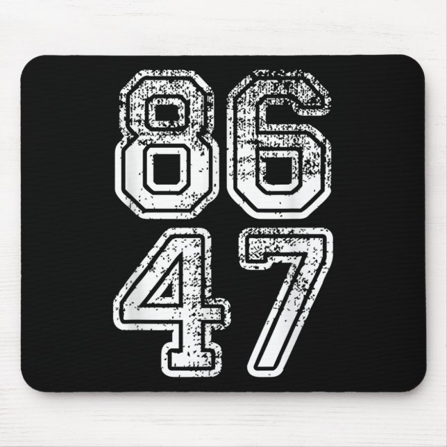 Mousepad Donald Trump Impeach 47 8647 Anti-Trump (Frente)