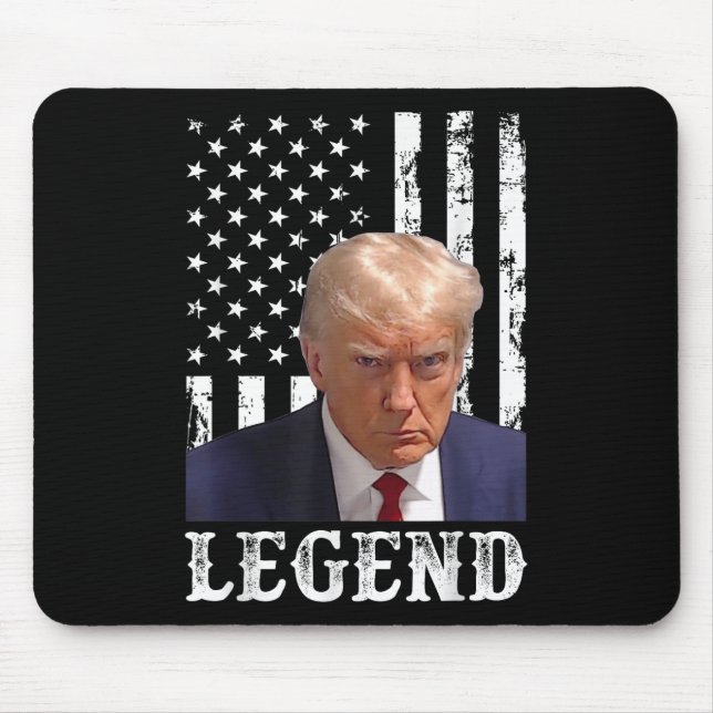 Mousepad Donald Trump Mug Atirou No Presidente Legend Ameri (Frente)