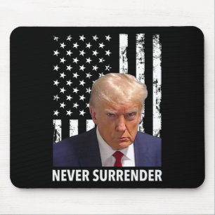 Mousepad Donald Trump Mug Shot - Nunca rendam F Americano
