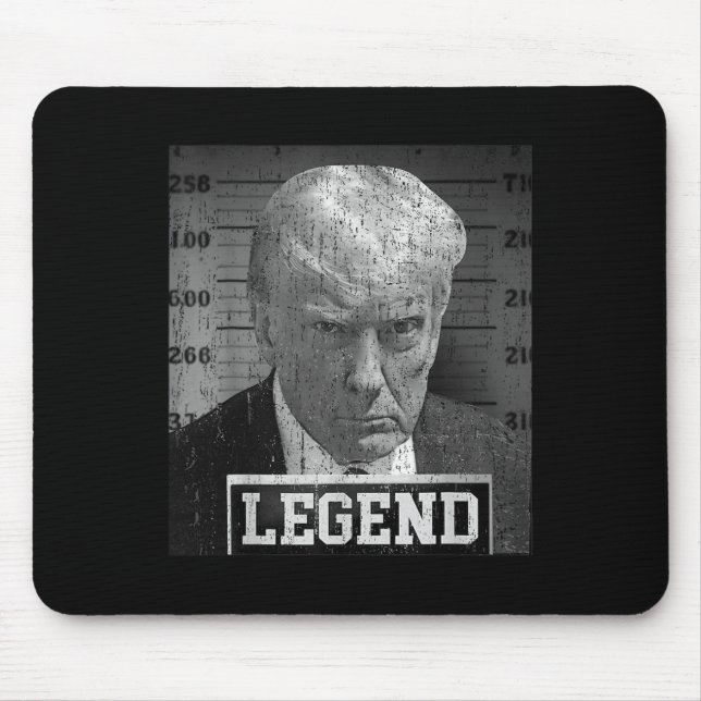 Mousepad Donald Trump Mugshot 2024 Não Apoiante Culpado (Frente)