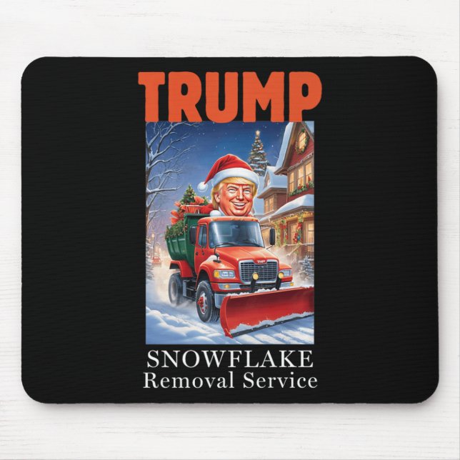 Mousepad Donald Trump Natal Engraçado Remoção do Floco de N (Frente)