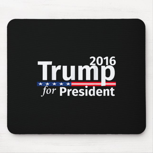 Mousepad Donald Trump Para O Presidente Republicano De 2016 (Frente)