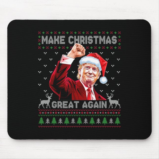 Mousepad Donald Trump Presidente Torne Excelente de Natal n (Frente)