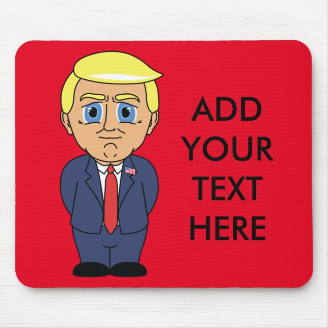 Mousepad Donald Trump que olha soberbo (Frente)