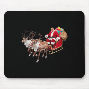 Mousepad Donald Trump Santa Claus Sleigh Natal Usa