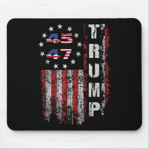 Mousepad Donald Trump Shirt Trump Merchandise 45 47 Trump 2