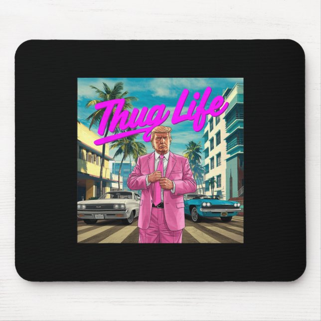 Mousepad Donald Trump Thug Life (Frente)