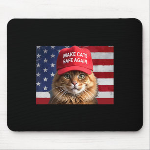 Mousepad Donald Trump Torna Os Gatos Seguros Novamente Red 