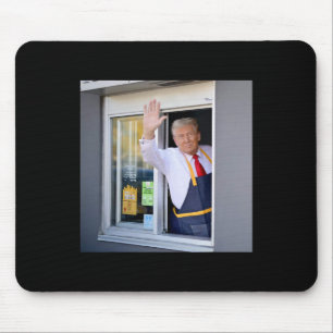 Mousepad Donald Trump Trabalha Na Estação De Fritura E Segu
