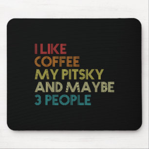 Mousepad Dono de Cachorro Amante de Café Citação Engraçada
