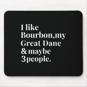 Mousepad Dono de Cachorro Engraçado Burbon Whiskey Lover G