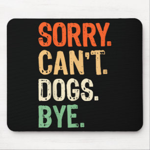 Mousepad Dono de Cachorro Engraçado Treinando Sobretudo Pai