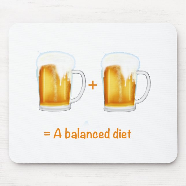 Mousepad Dons de amantes de Cerveja Engraçados - podem pers (Frente)