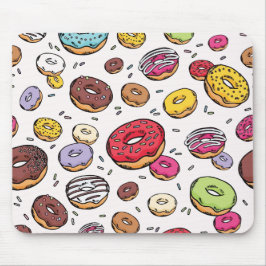 Mousepad Donuts seamless pattern