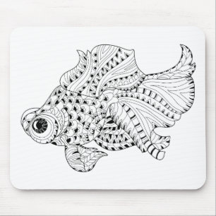 Mousepad Doodle dos peixes