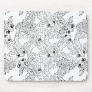 Mousepad Doodle dos peixes de China