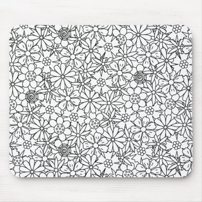 Mousepad Doodle floral (Frente)