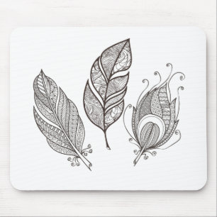 Mousepad Doodle intrincado da pena