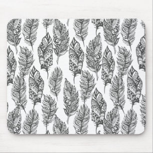 Mousepad Doodle macio das penas