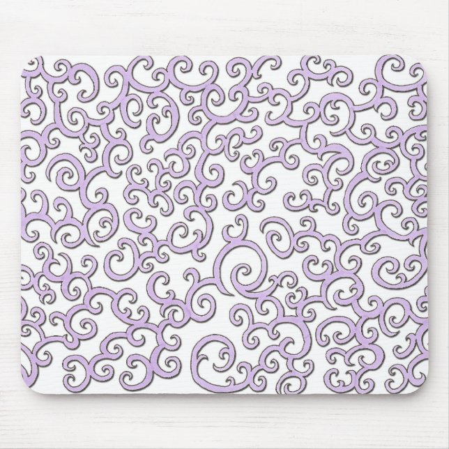 Mousepad Doodle roxo de Swirley (Frente)