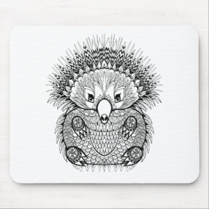 Mousepad Doodle tirado mão do Echidna