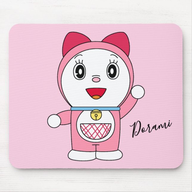 Mousepad Doraemi Rosa Fanart de Doraemon Anime (Frente)