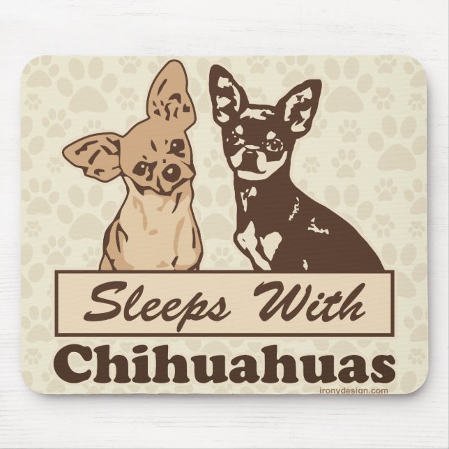 Mousepad Dorme com Chihuahuas (Frente)