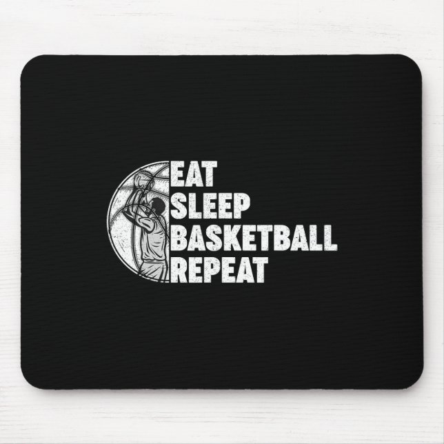 Mousepad Dormir Basquete Repete Adolescentes Meninas Menina (Frente)