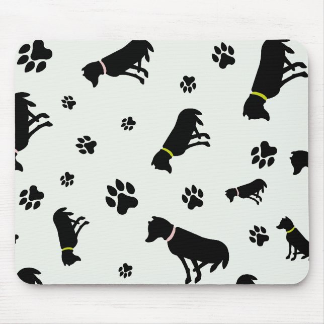 mousepad dos cães e das pegadas (Frente)