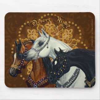 Mousepad dos cavalos dos reis Árabe do deserto