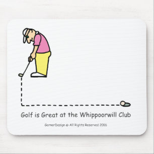 Mousepad dos cumprimentos do golfe