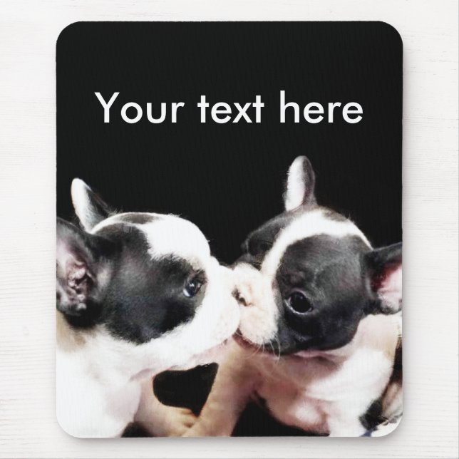 Mousepad dos filhotes de cachorro do buldogue (Frente)