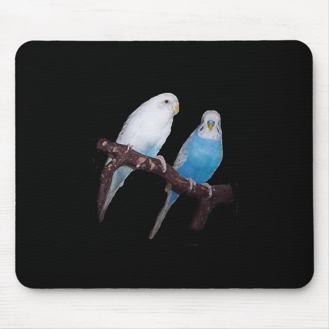 Mousepad dos pares de Budgie (Frente)