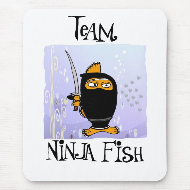 mousepad dos peixes do ninja (Frente)
