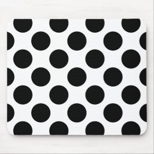 Mousepad Dots seamless pattern black + your back