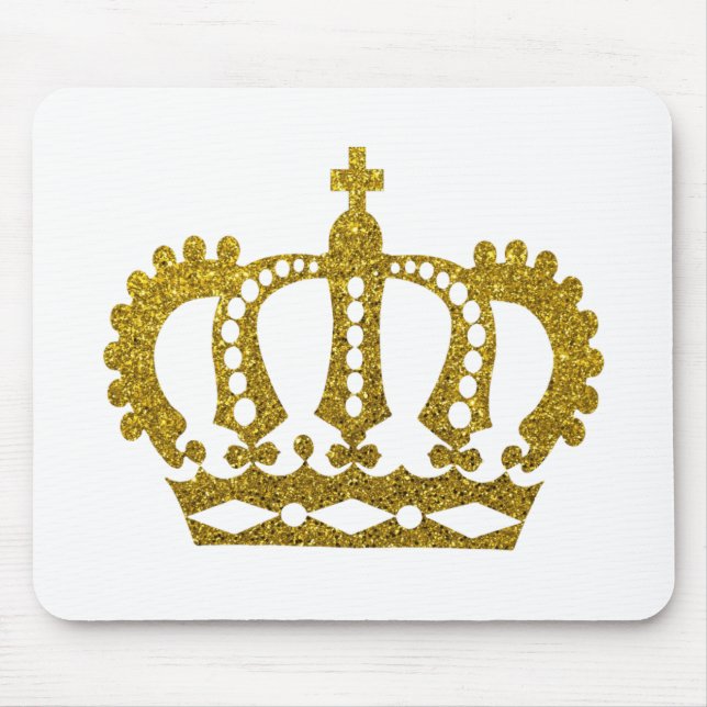 Mousepad Dourada Coroa da Lâmpada (Frente)