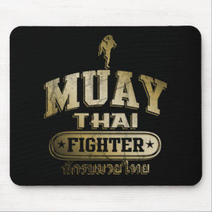 Mousepad Dourada luta Muay Thai