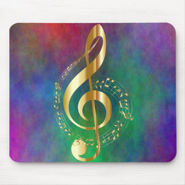 Mousepad Dourada Tremor Clef Colortion (Frente)